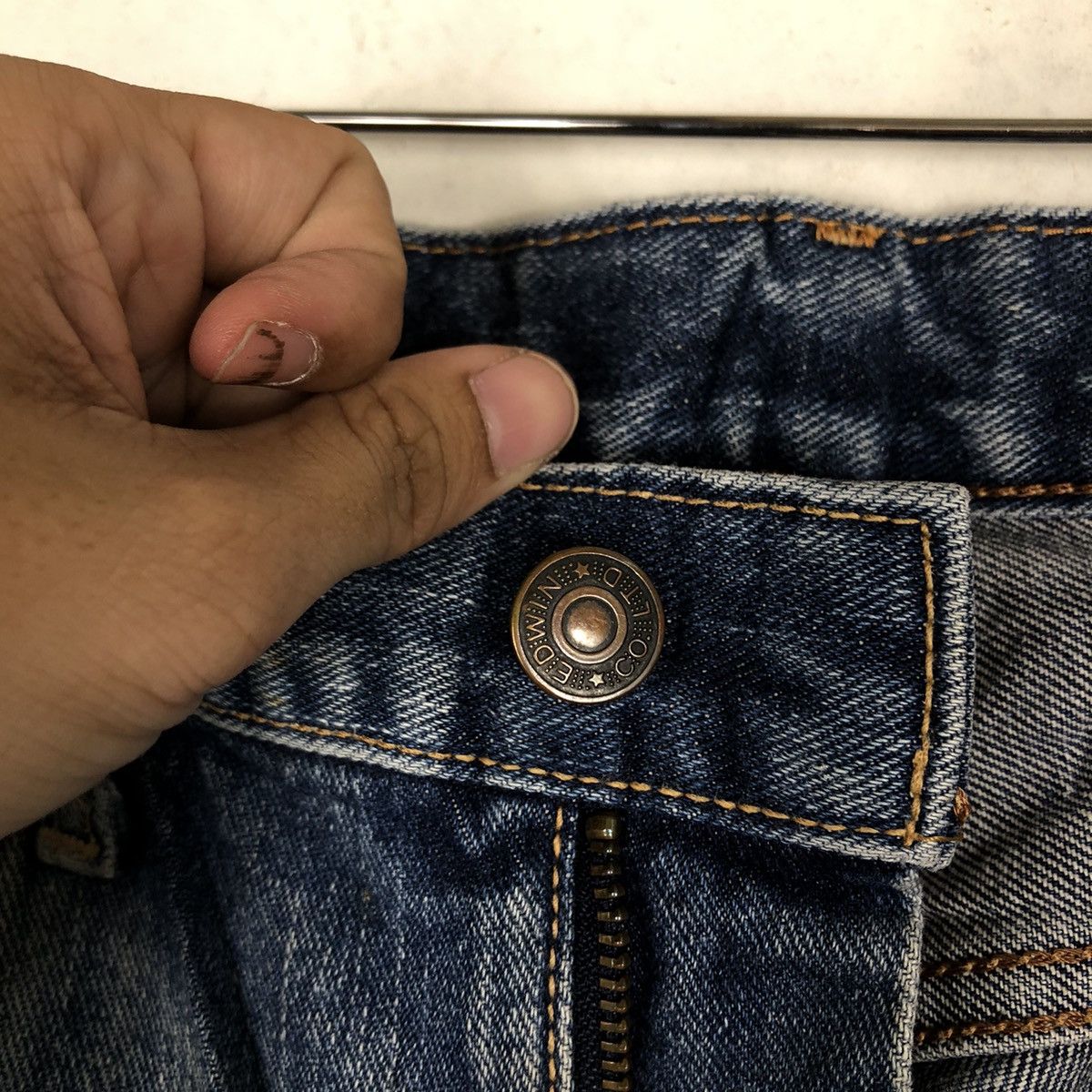 Edwin 🔥90’s EDWIN NO.43 DISTRESSED DENIM JEANS PUNK STYLE Size US 28 / EU 44 - 12 Thumbnail