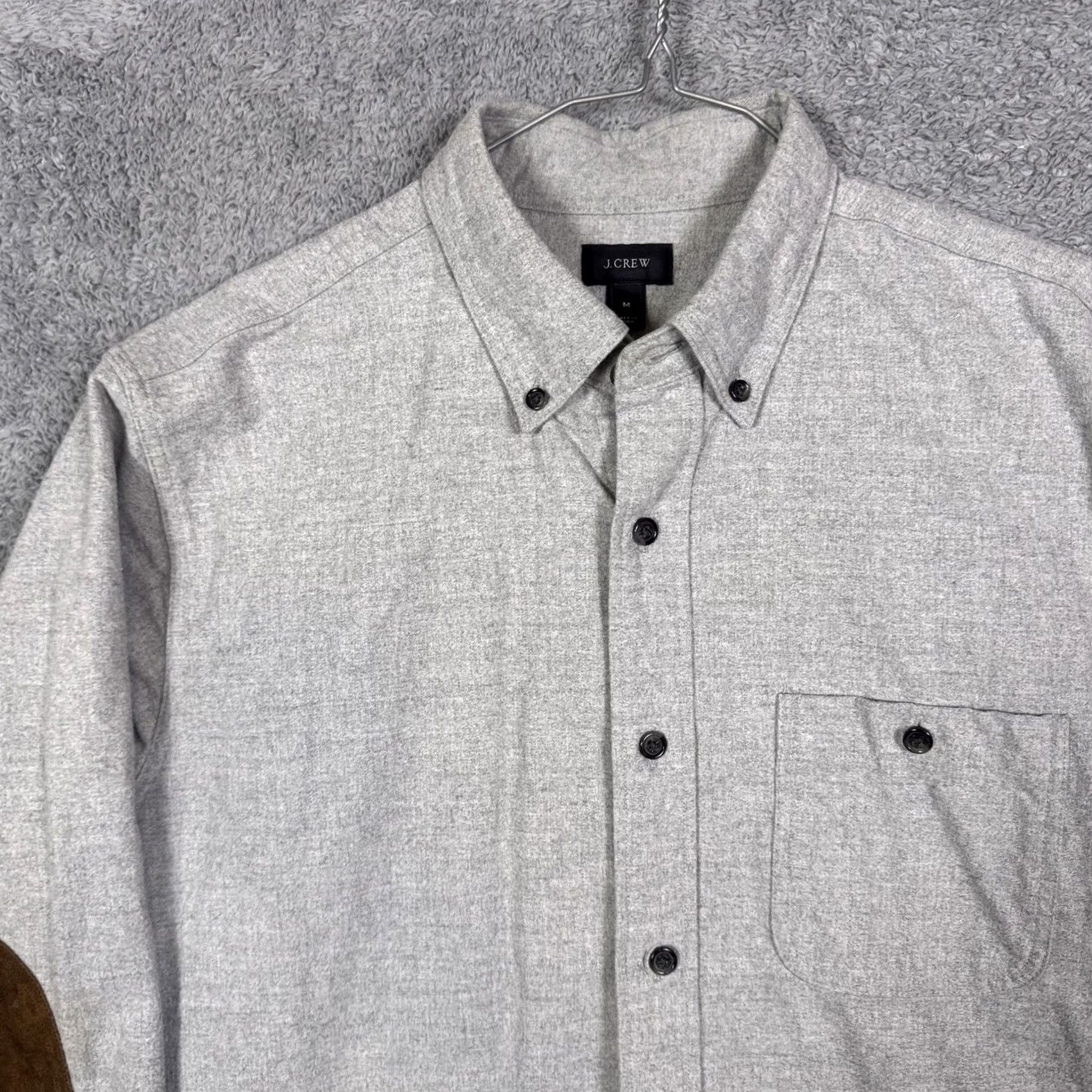 J.Crew J.CREW Shirt Mens M Chamois Flannel Leather Elbow Patch Preppy 06791 Classic Size US M / EU 48-50 / 2 - 4 Thumbnail
