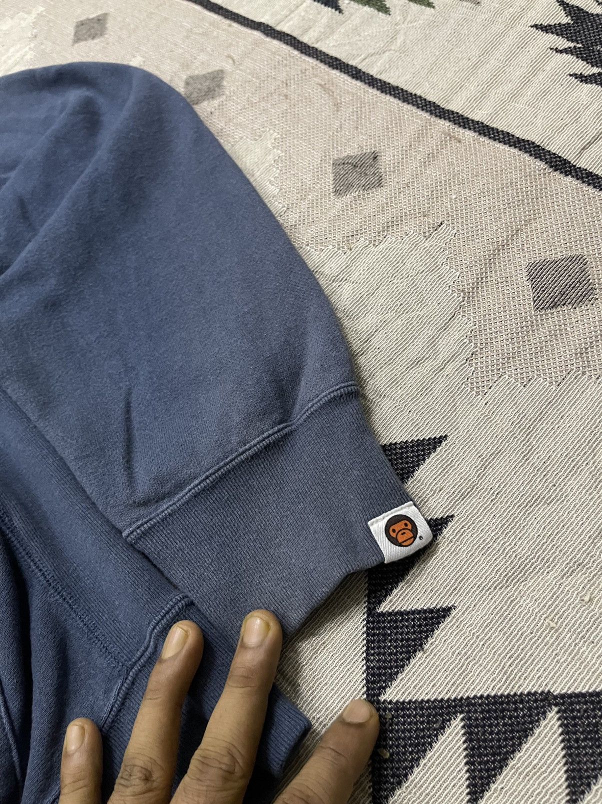 Bape 2004 BABY MILO BY A BATHING APE DIAMOND LOGO HOODIE FADED Size US M / EU 48-50 / 2 - 7 Thumbnail
