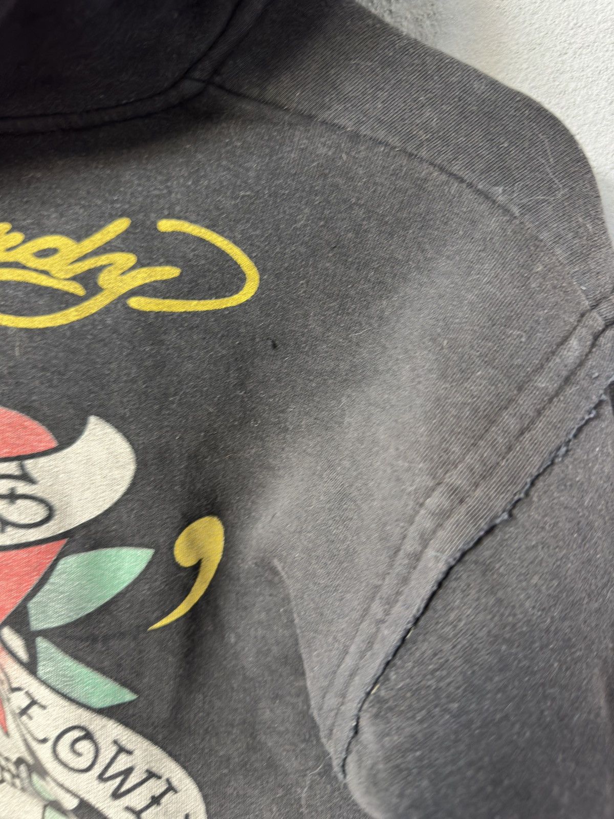 Christian Audigier × Ed Hardy × Vintage Ed Hardy Zip Up Hoodie Faded Size US XS / EU 42 / 0 - 3 Thumbnail