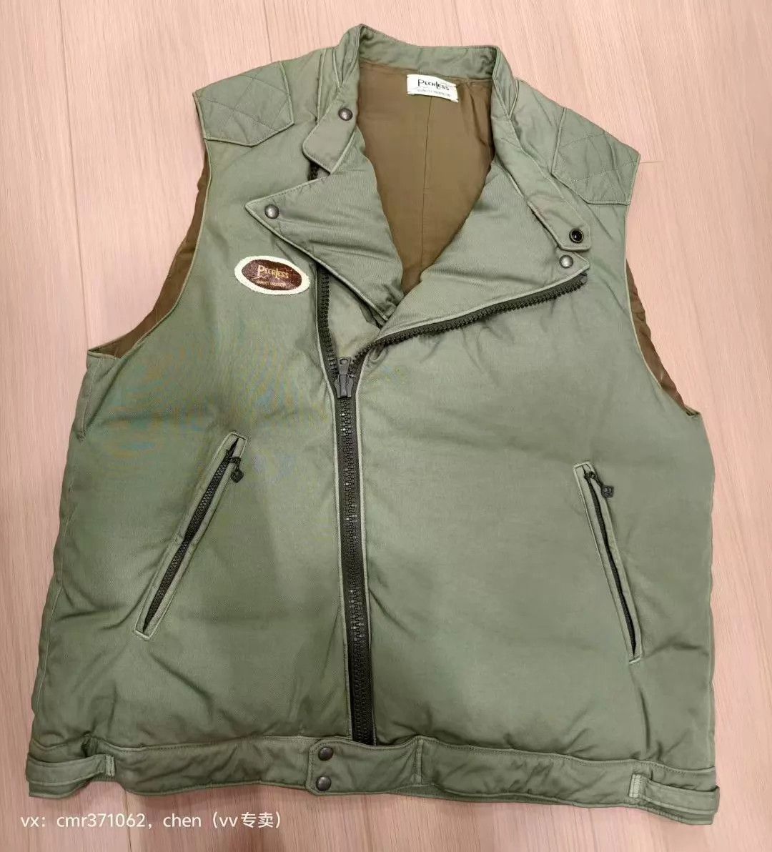 Visvim VISVIM 22 STRABLER III Down Vest Green 4 Ostrich Mud Dyed Size US XL / EU 56 / 4 - 1 Thumbnail