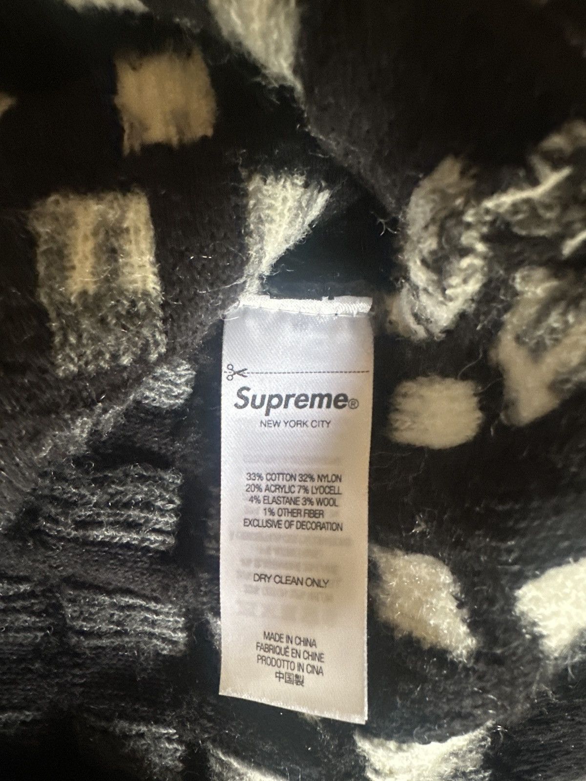 Supreme Supreme Gradient Grid Zip Up Polo Black Size L Size US L / EU 52-54 / 3 - 3 Thumbnail