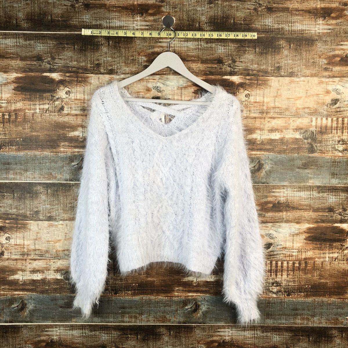 Vintage DL Olive Des Olive shaggy mohair fur Purple Knitwear #C024 Size M / US 6-8 / IT 42-44 - 1 Thumbnail