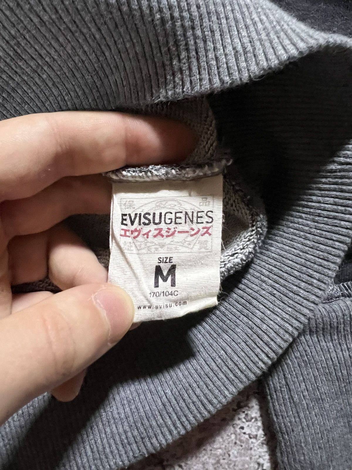 Evisu Vintage 2000s Y2K EVISU Hoodie Pullover Sweatshirt Size US M / EU 48-50 / 2 - 9 Thumbnail