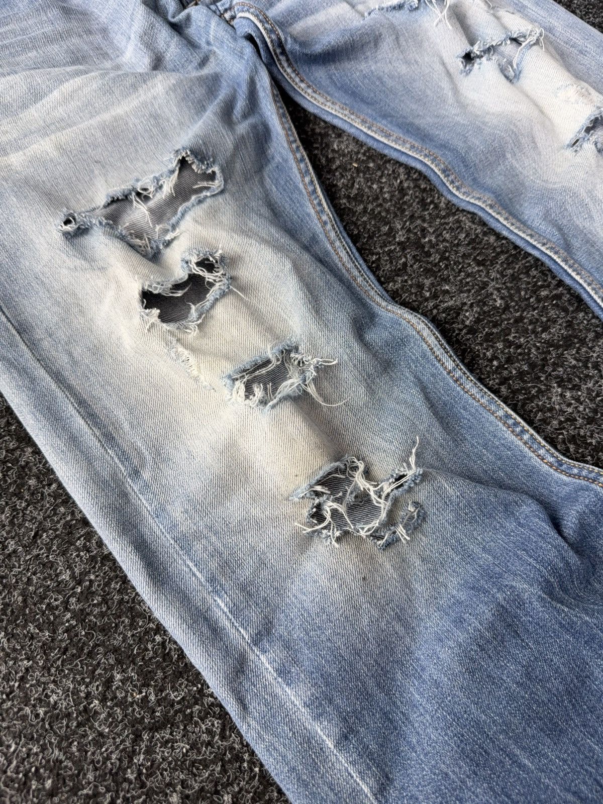 Diesel Vintage Y2K 00s Luxury Distressed Larkee jeans Denim pants Size US 34 / EU 50 - 4 Thumbnail