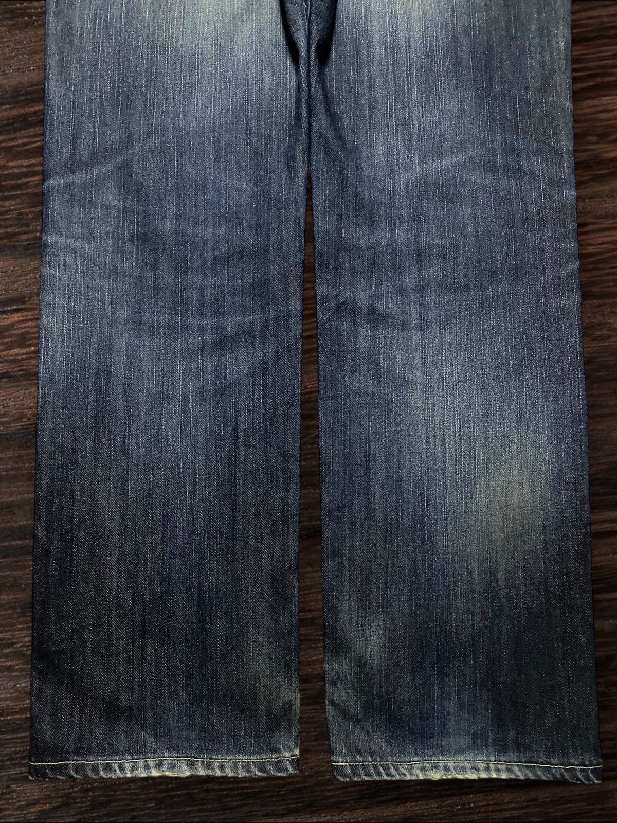 Edwin Vintage Japanese Brand Edwin 402 Fade DistressedLoose Jeans Size US 35 - 6 Thumbnail