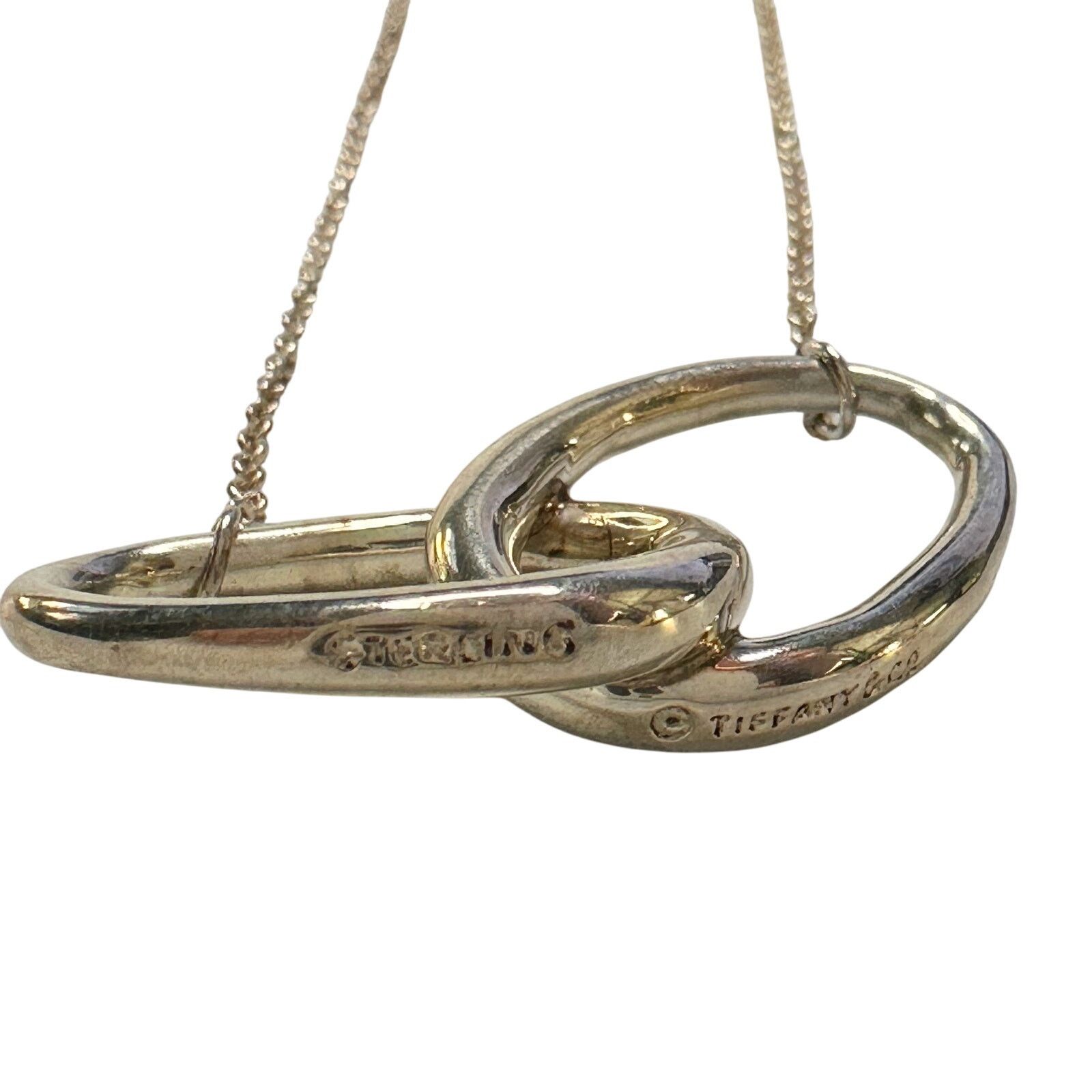Tiffany & Co. Tiffany and Co Elsa Peretti Large Double Loop Necklace 14" Size ONE SIZE - 14 Thumbnail