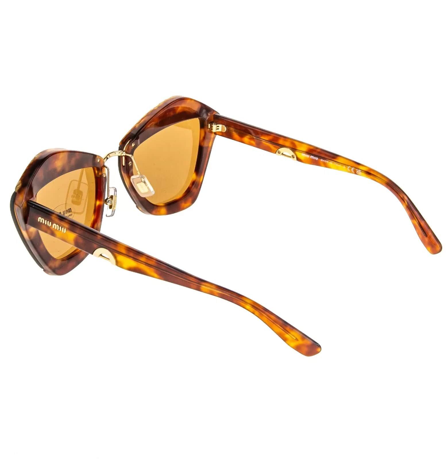 Miu Miu MIU MIU CHARM MU01XS Honey Luxury Fashion Sunglasses 01X Size ONE SIZE - 4 Thumbnail