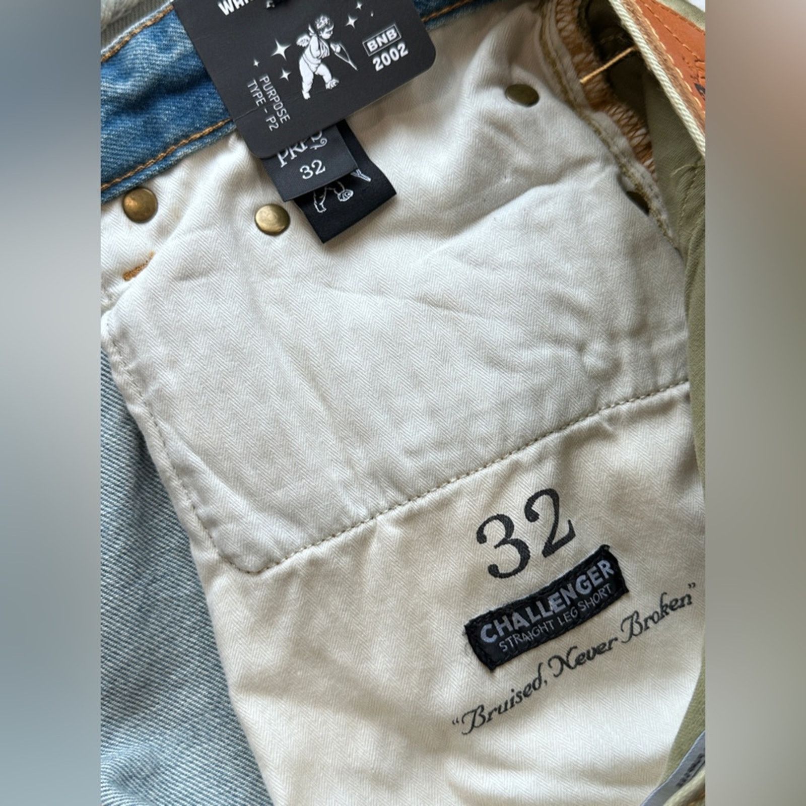 Prps NWT PRPS Grassland Denim & Twill Bermuda Shorts in Indigo Size US 32 / EU 48 - 7 Thumbnail