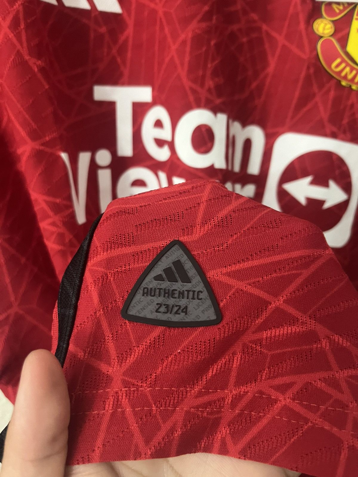 Adidas Adidas Manchester United 23/24 Home Authentic Soccer Jersey Size US L / EU 52-54 / 3 - 2 Thumbnail