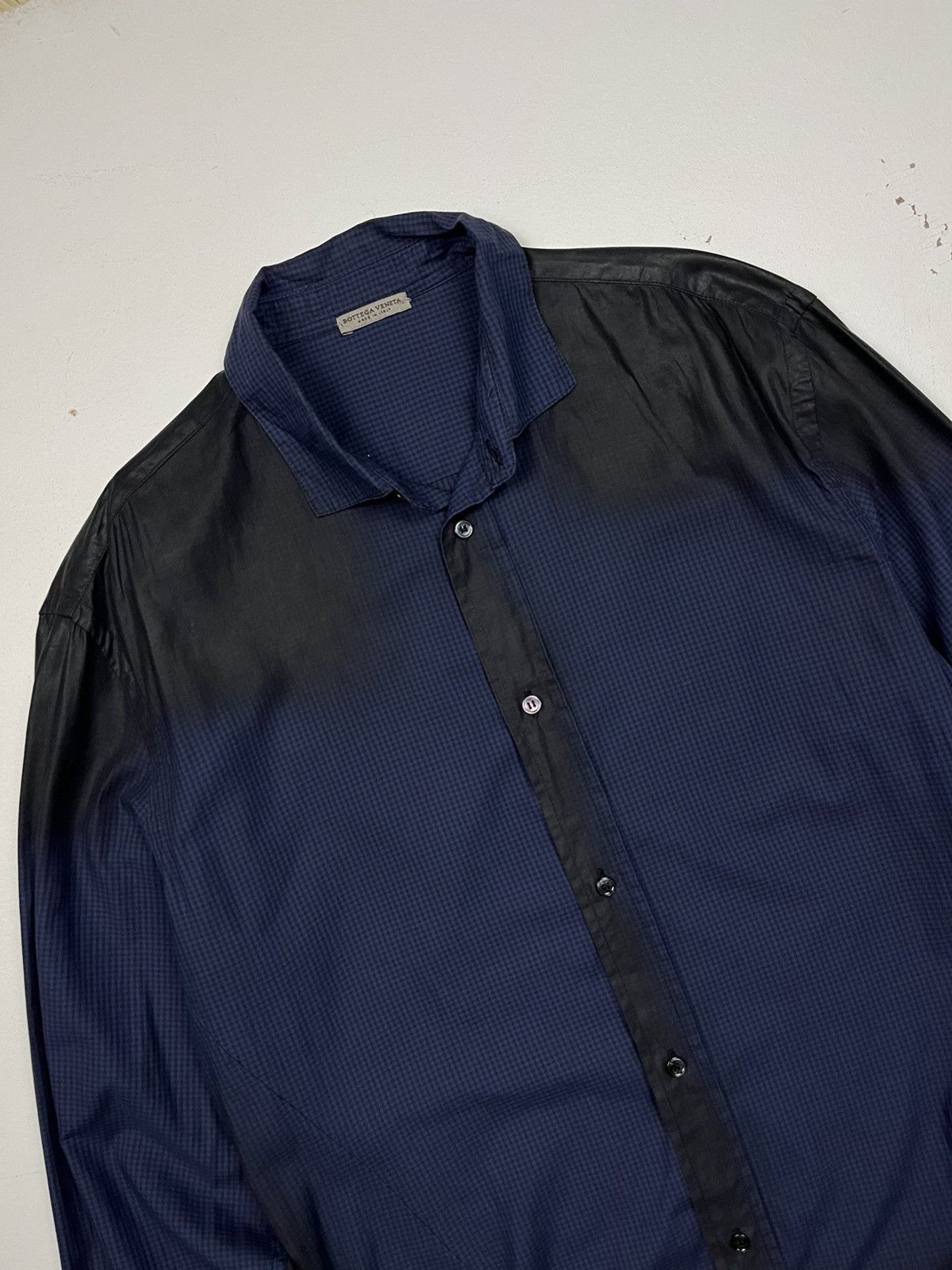 Bottega Veneta Vintage Bottega Veneta Waxed Detailing button down Shirt Size XL / US 12-14 / IT 48-50 - 6 Thumbnail