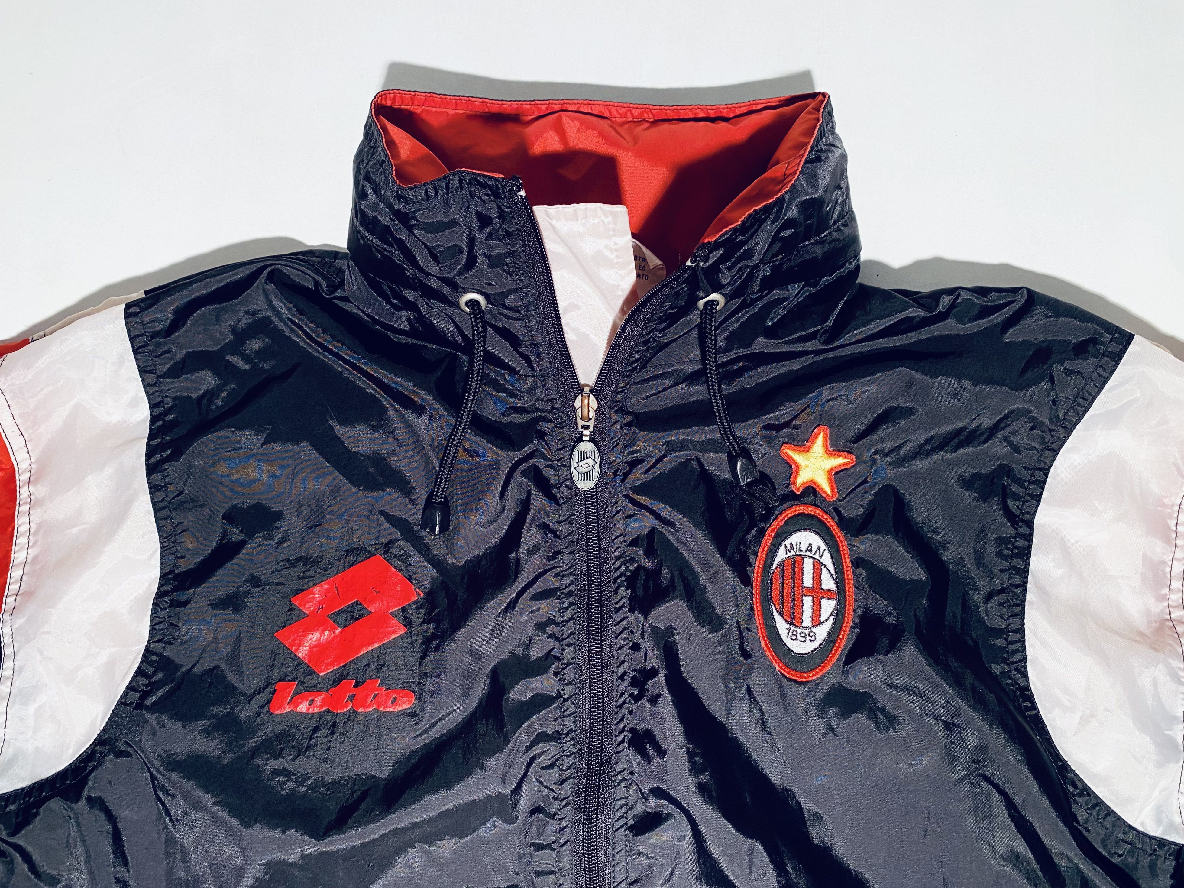Lotto Sport AC Milan Football Training Jacket 1995 - 1996 Size US M / EU 48-50 / 2 - 5 Thumbnail