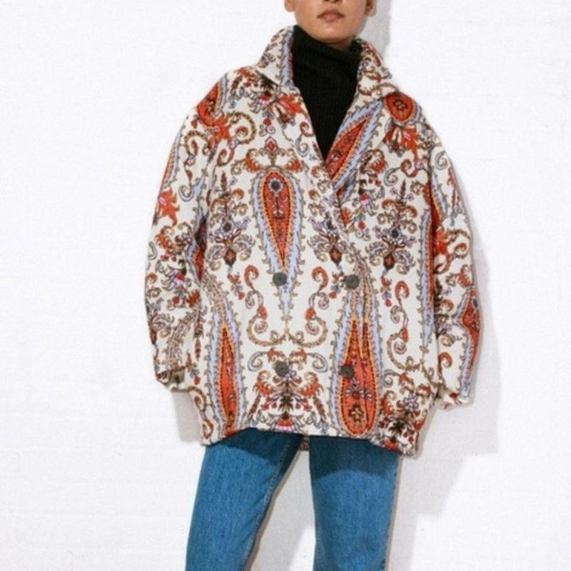 Mara Hoffman NWOT MARA HOFFMAN Levine Paisley Quilted Coat sz L Size L / US 10 / IT 46 - 10 Thumbnail