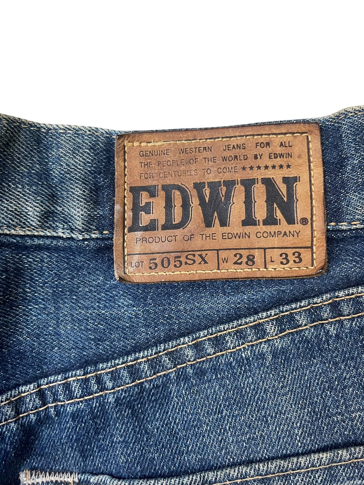 Edwin Vintage Edwin 505 SX Jeans Straight Cut Selvedge Size US 28 / EU 44 - 7 Thumbnail