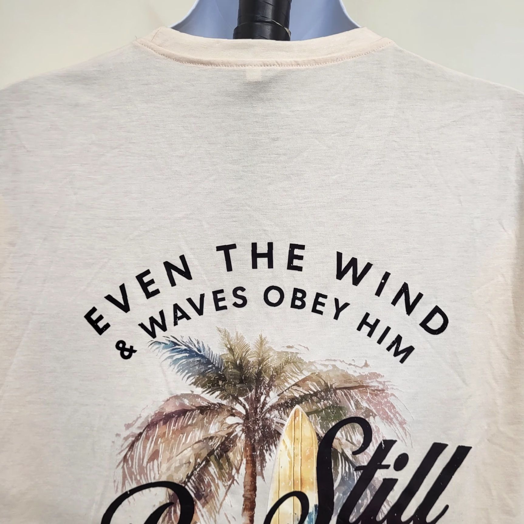 Obey Even The Wind And The Waves Obey Him Tshirt Unbranded Shirt Adult XXL Beige Christian Quotes 90s Theme? Size US XXL / EU 58 / 5 - 7 Thumbnail