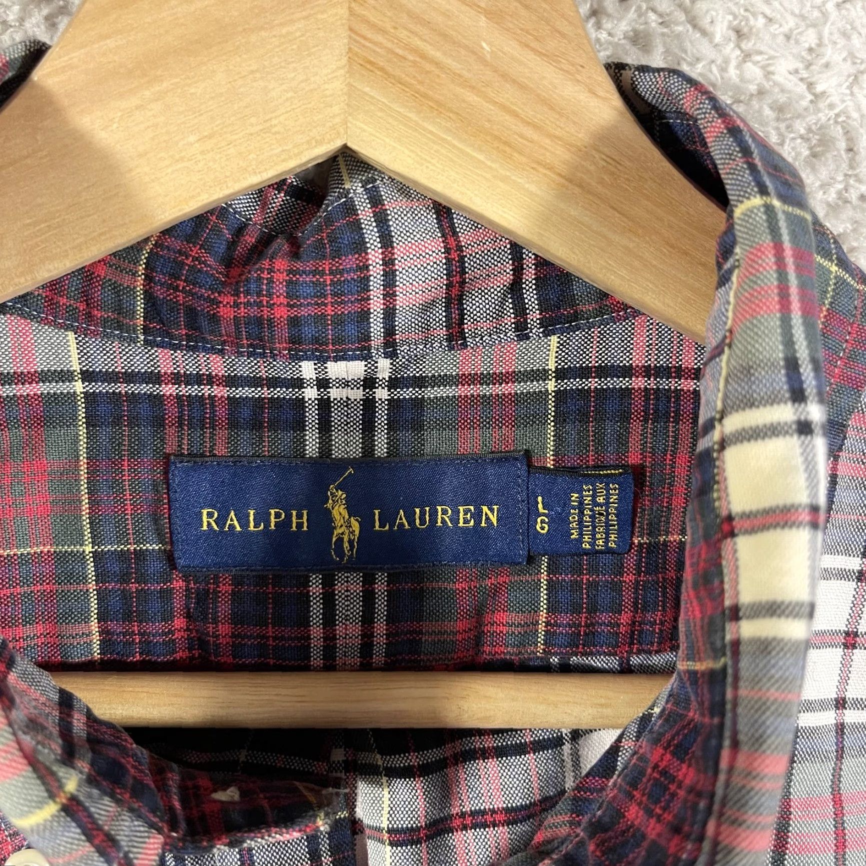 Polo Ralph Lauren Polo Ralph Lauren Shirt Mens Large Plaid Red Button-Up Long Sleeve Pocket Preppy Size US L / EU 52-54 / 3 - 4 Thumbnail