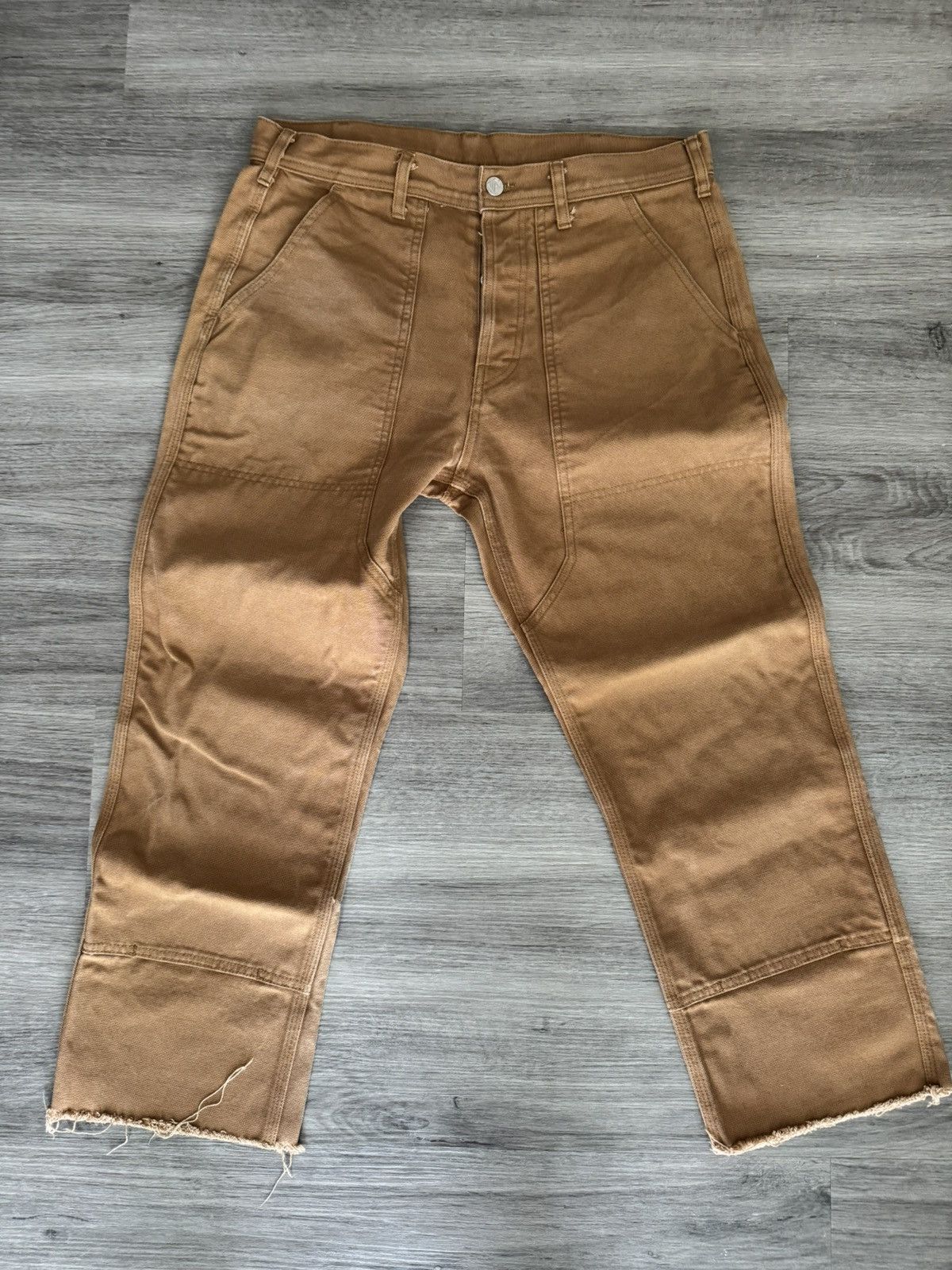 Topo Designs Cropped Topo Designs Duck Canvas Pants Size US 34 / EU 50 - 1 Thumbnail