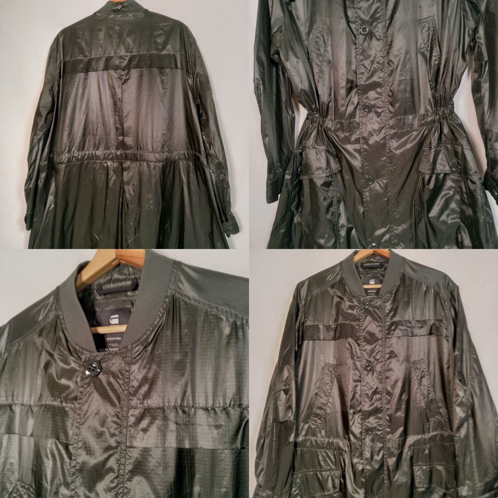 G-Star G Star Raw Original Ultra Light Weight Parka Trench Jacket L Rip Stop Streetwear Womens Long Size L / US 10 / IT 46 - 9 Thumbnail