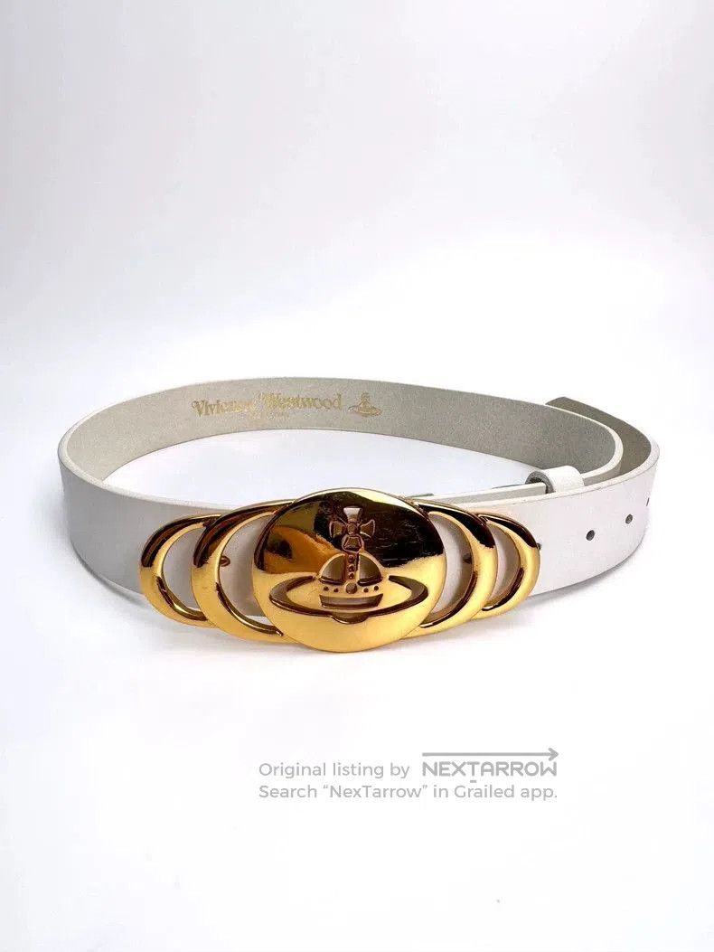 Vivienne Westwood Vivienne Westwood Gold Saturn Leather Belt . Size ONE SIZE - 3 Thumbnail