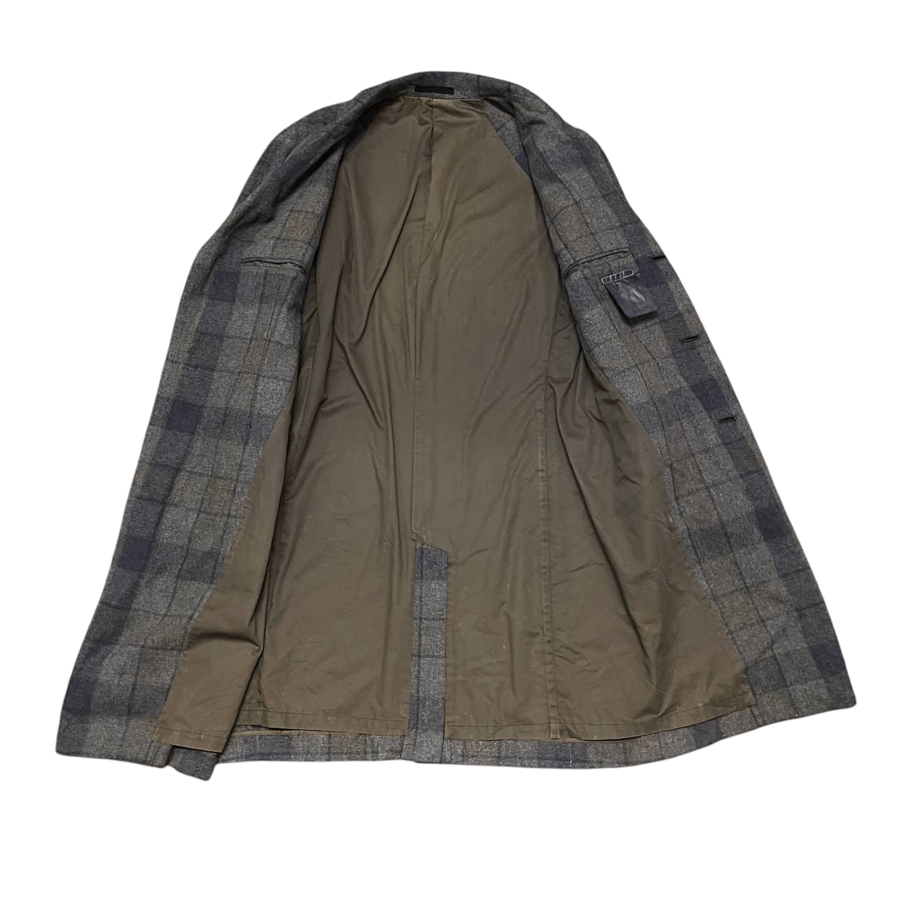 Japanese Brand 9CM Made In Japan Plaid Long Coat Size US M / EU 48-50 / 2 - 6 Thumbnail