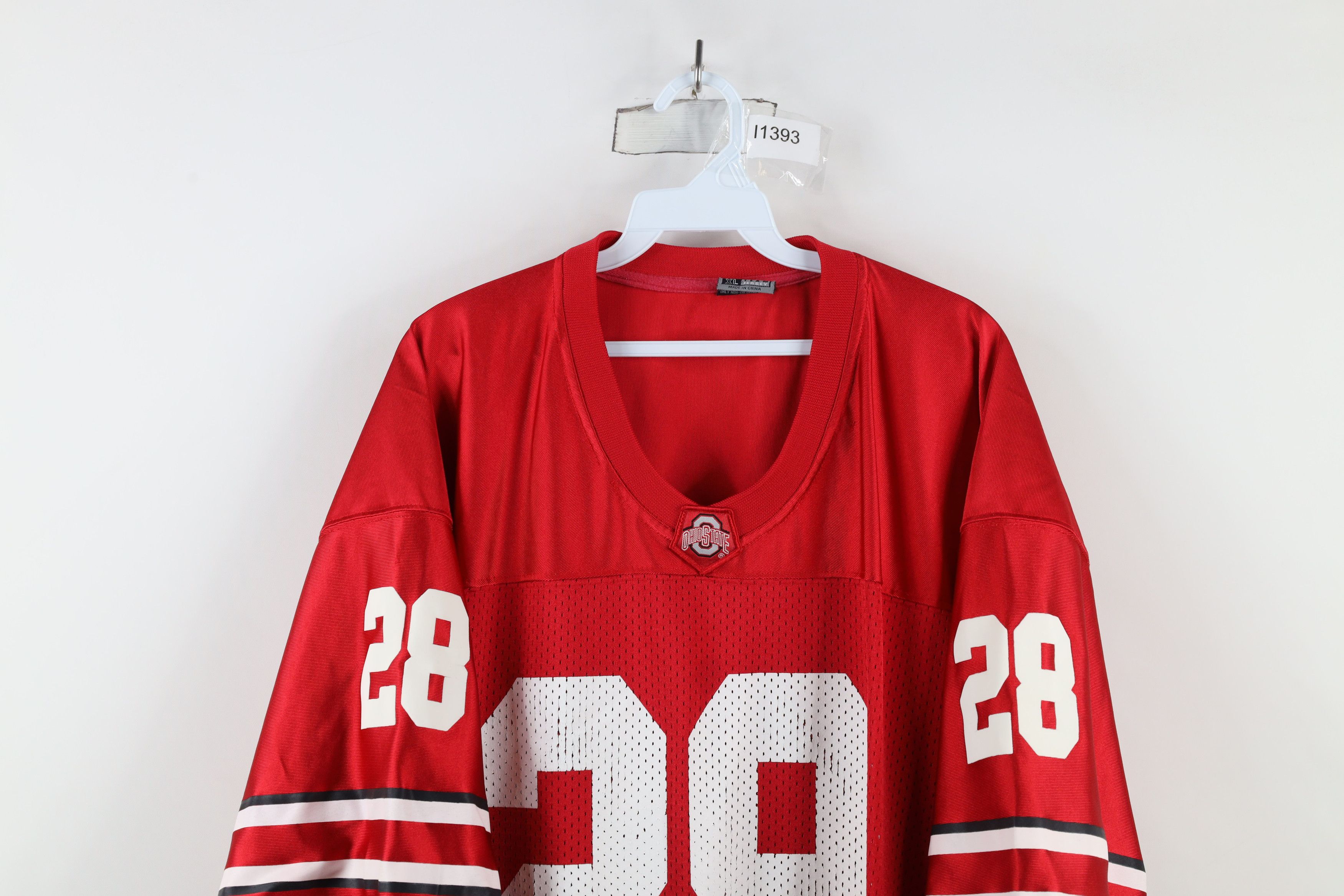Vintage Vintage Ohio State University Football Jersey Red Mesh #28 Size US XL / EU 56 / 4 - 2 Thumbnail