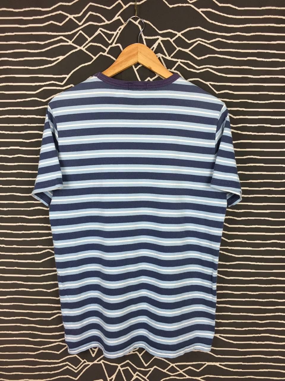 Polo Ralph Lauren × Vintage Vtg Polo Ralph Lauren Small Logo Striped Pocket Tee Size US M / EU 48-50 / 2 - 4 Thumbnail