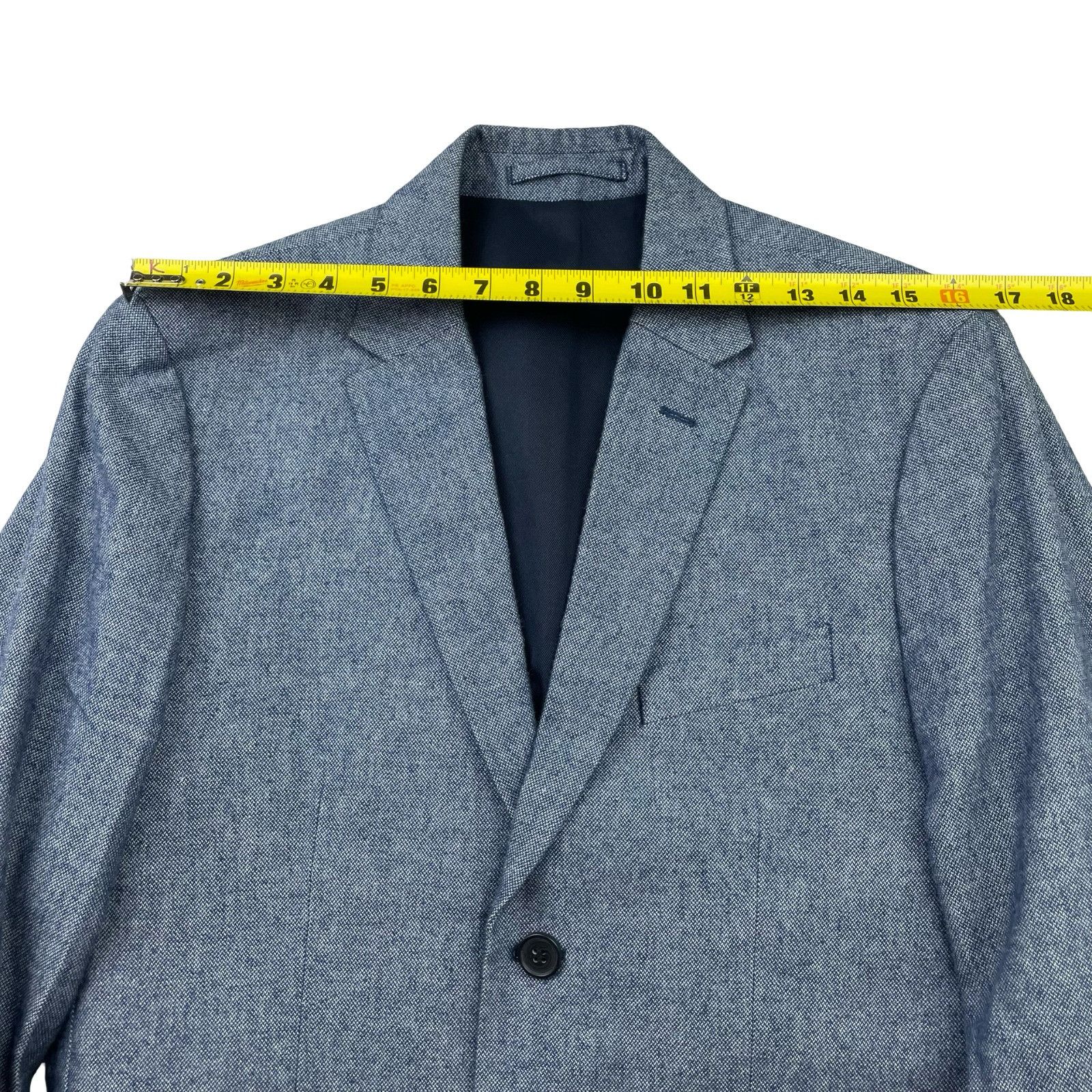 H&M H&M Men's 100% Cotton Slim Fit 2-Button Blazer Blue • 38R US Size 38R - 10 Thumbnail