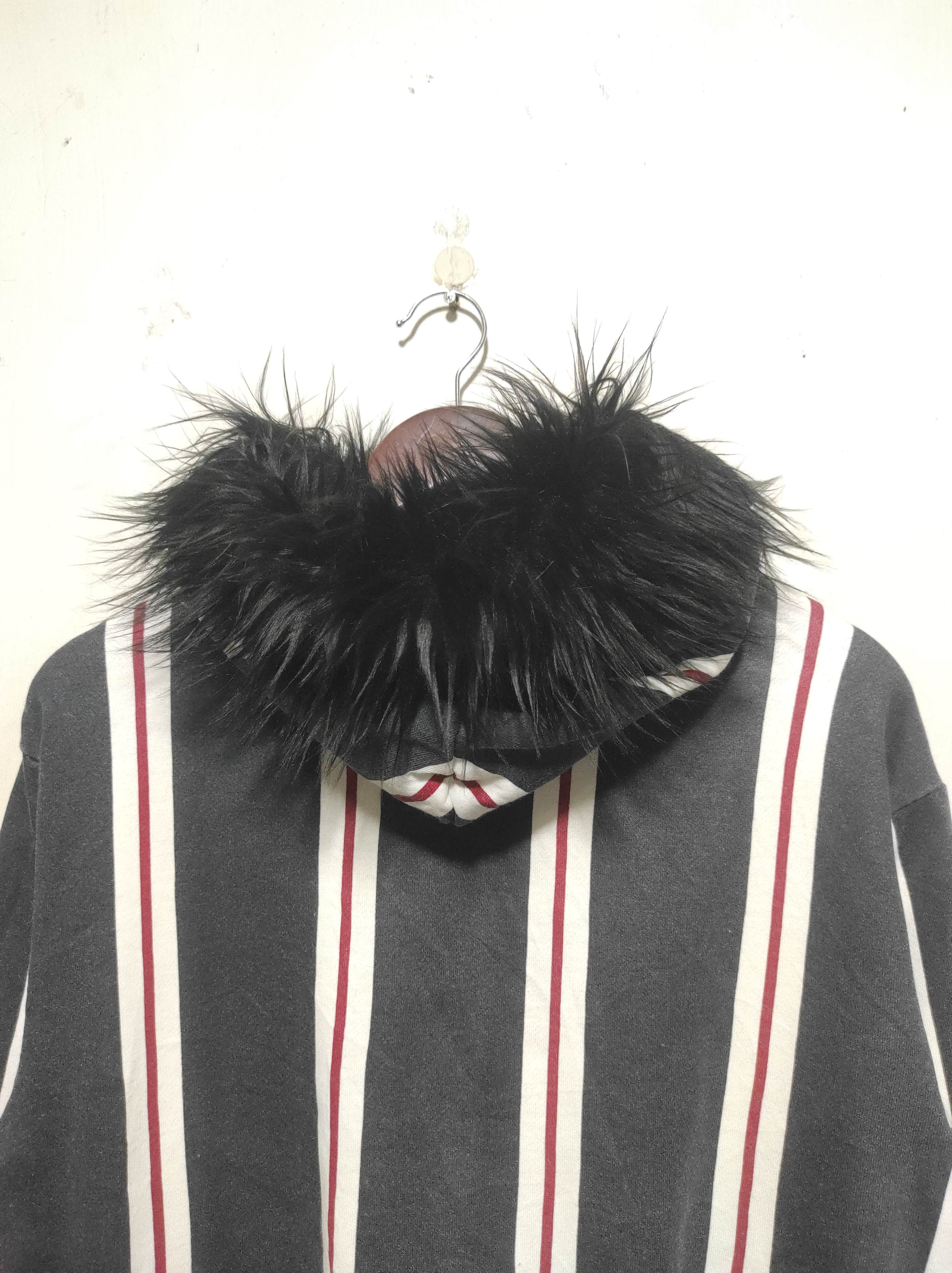 Hysteric Glamour Beno Stripe fur hoodie i6w9 LGB style Size US M / EU 48-50 / 2 - 10 Thumbnail