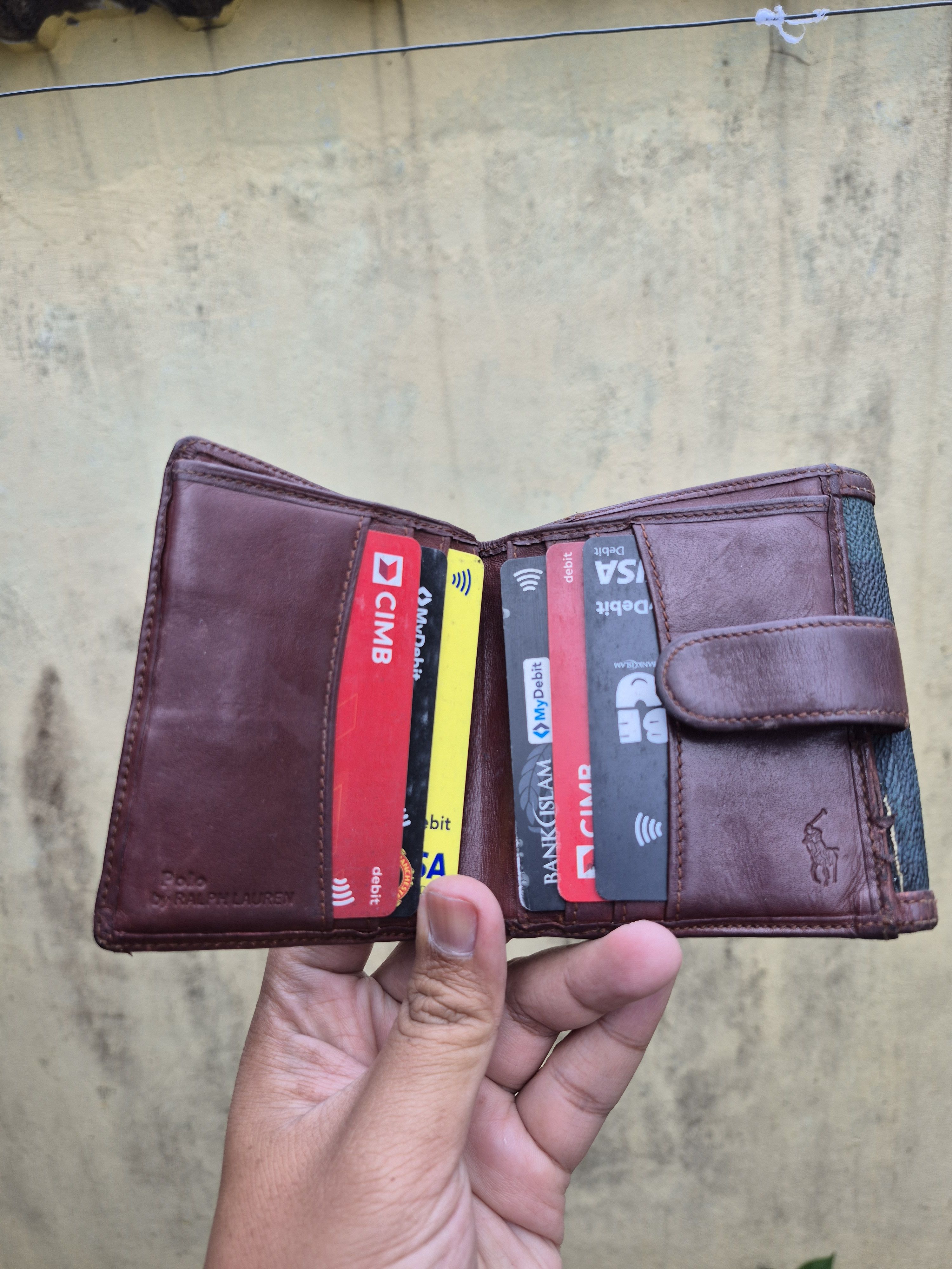 Polo Ralph Lauren 🔥 Vintage Polo Ralph Lauren Leather Wallet Size ONE SIZE - 4 Thumbnail