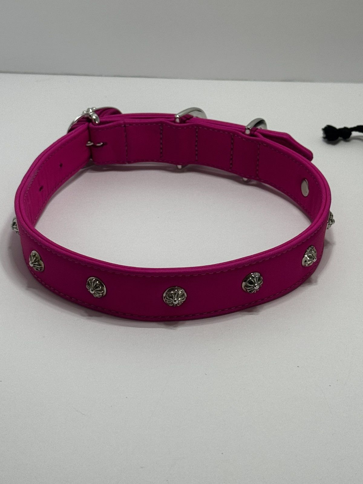 Chrome Hearts Gunslinger Leather Dog Collar