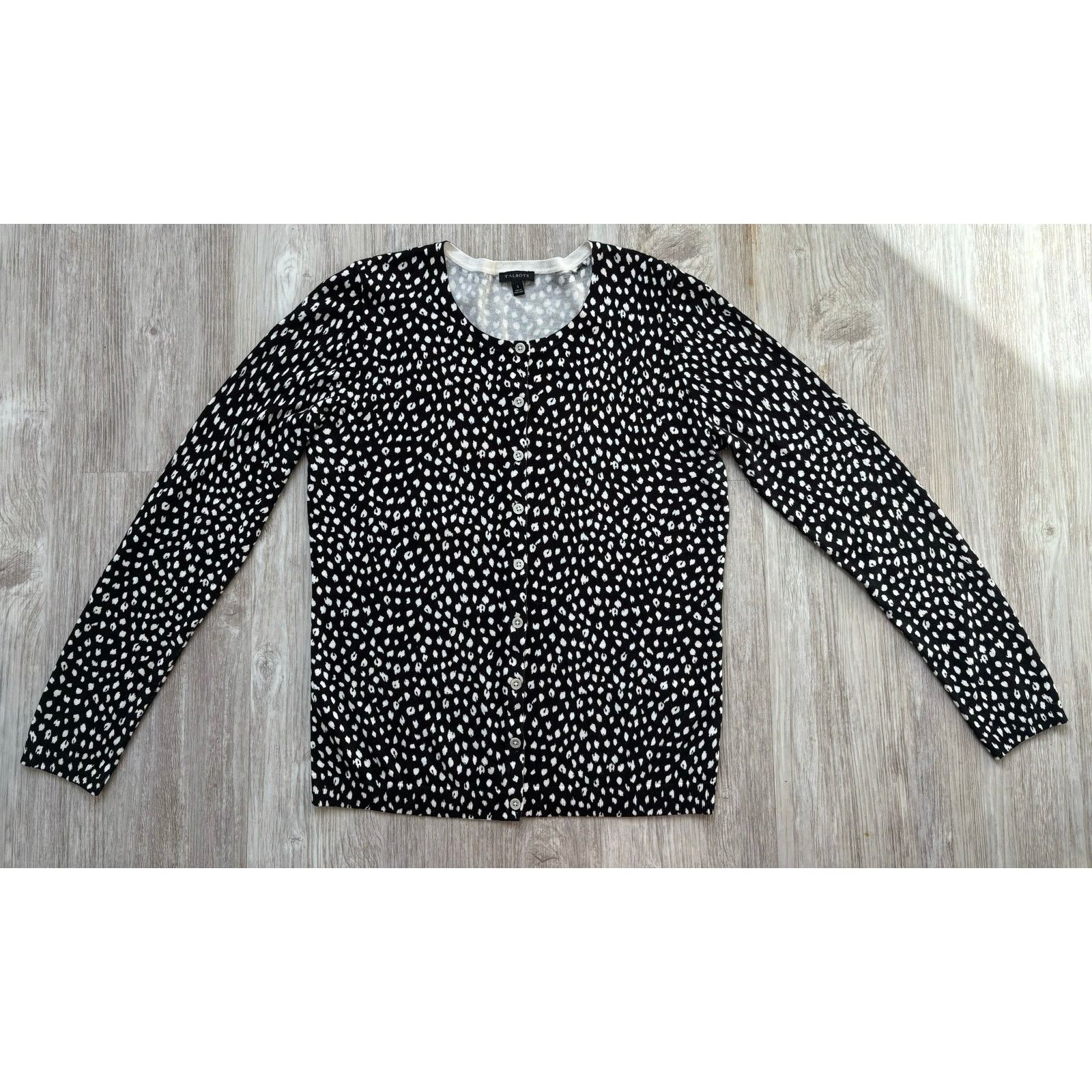 Other Talbots | Leopard Animal Print Button Up Cardigan | Small Size S / US 4 / IT 40 - 1 Thumbnail