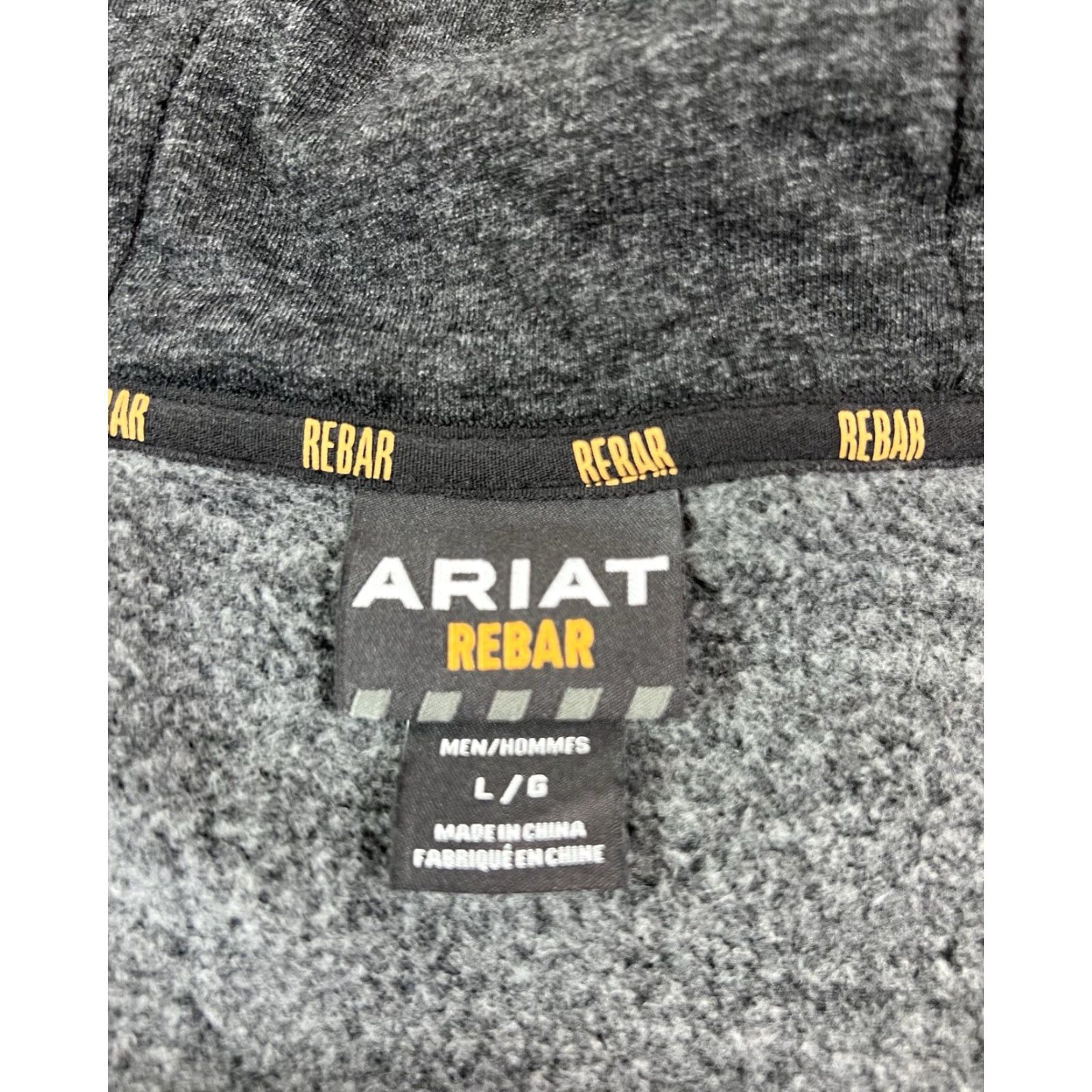Ariat Ariat Hoodie Full Zip Workman Rebar Mens 2XL Black Zip Hooded Pockets Solid Jacket Size US XXL / EU 58 / 5 - 6 Thumbnail