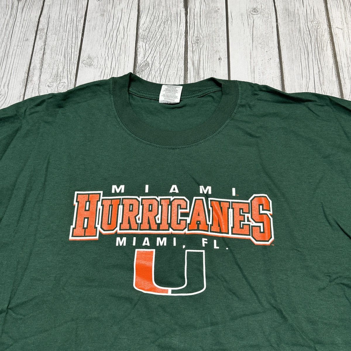 Jerzees × NCAA × Vintage Vintage Miami Hurricanes tee Size US XXL / EU 58 / 5 - 3 Thumbnail