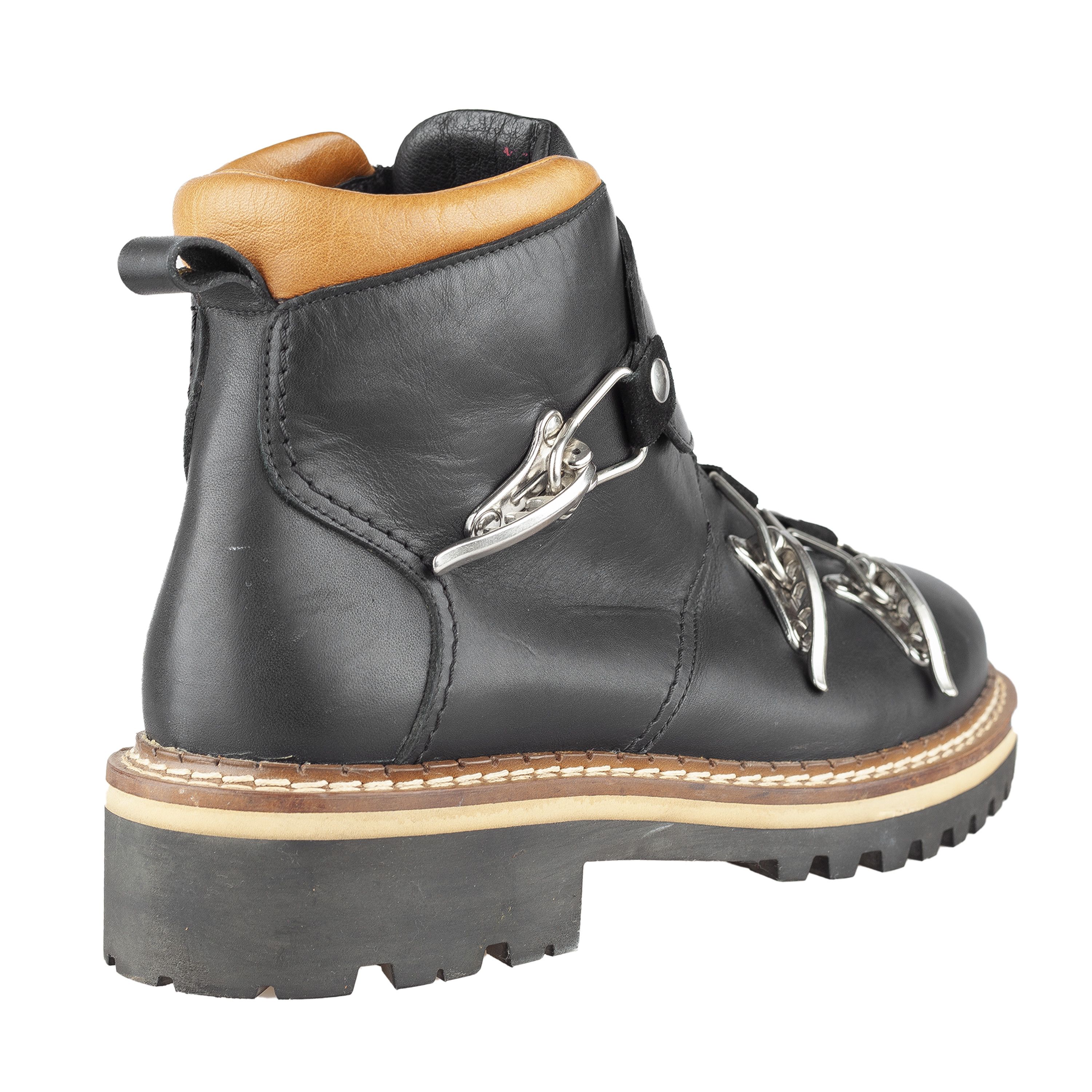 Moschino Moschino Black Leather Ski Buckle Boots (43 IT / 44 EU) Size US 11 / EU 44 - 6 Thumbnail