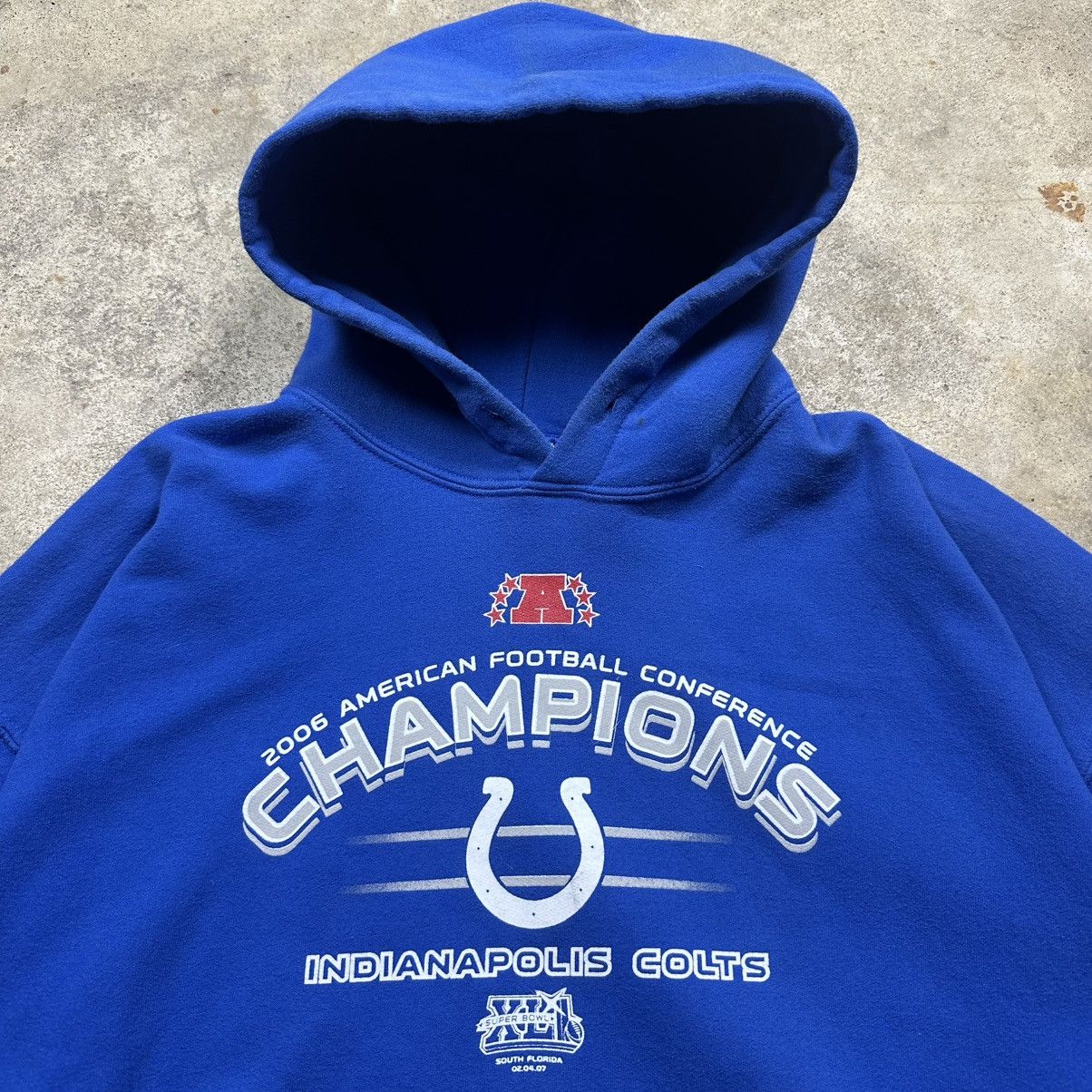 NFL Y2K 2006 NFL Indianapolis Colts AFC Champions Hoodie Size XL Size US XL / EU 56 / 4 - 2 Thumbnail
