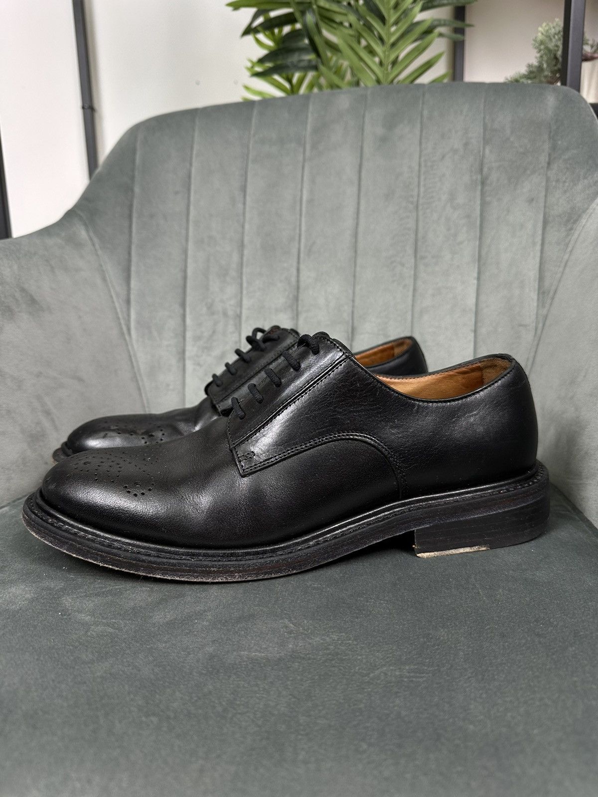 Erdem × H&M × If Six Was Nine ERDEM x H&M Perforated Derby Shoes Unisex Leather Brogues 42 Size US 9 / EU 42 - 1 Thumbnail