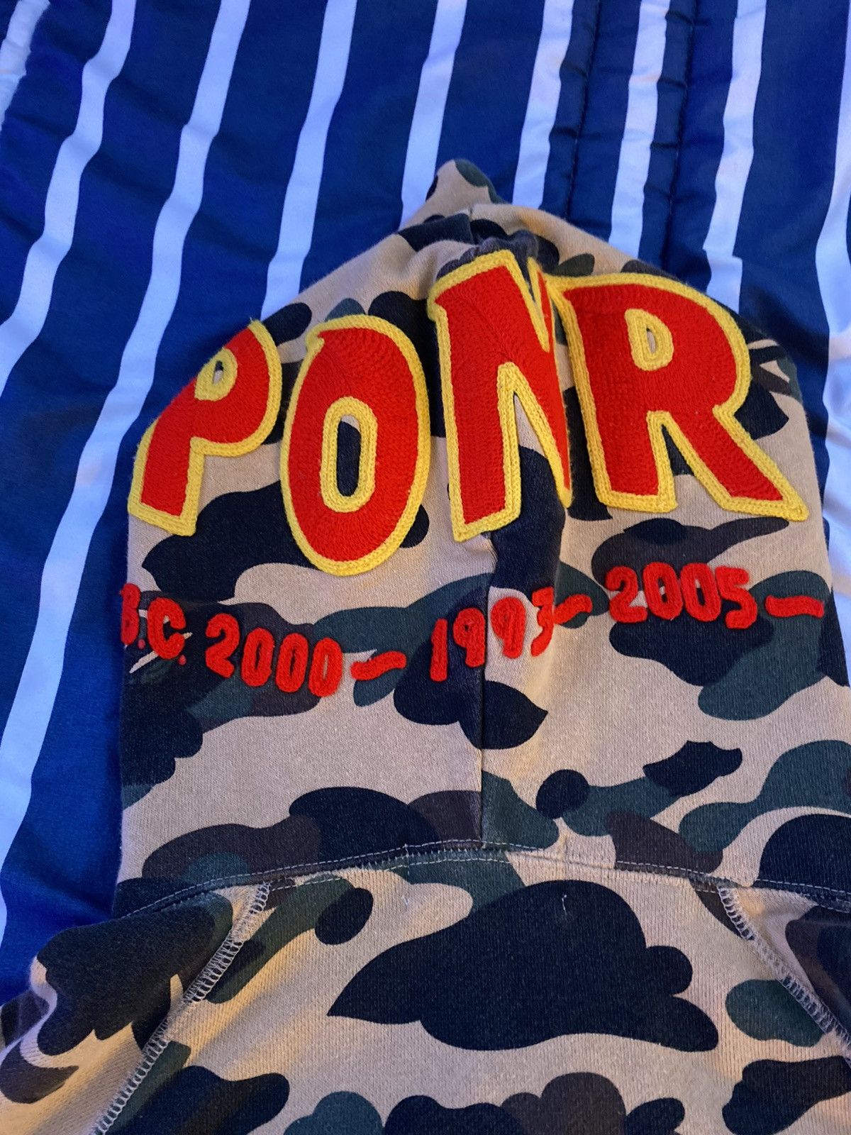 Bape 1ST CAMO PONR SHARK HALF ZIP HOODIE Size US S / EU 44-46 / 1 - 5 Thumbnail