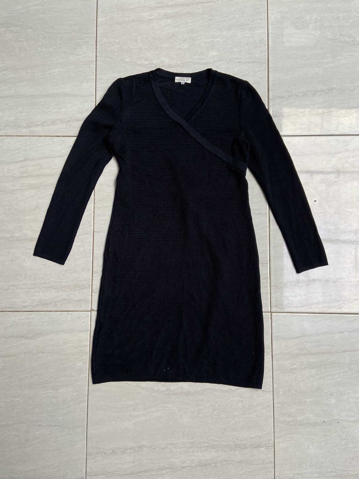 Image of Balenciaga Paris Black Knit Dress, Women's (Size XS)