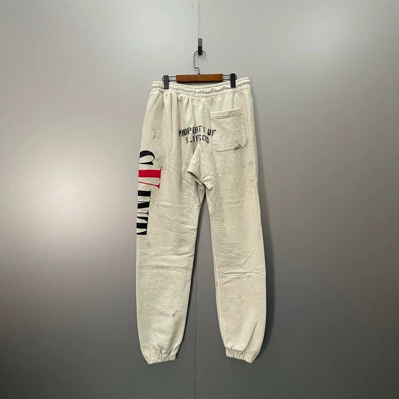 Saint Michael Saint Michael size l Beige monogrammed sweatpants 2502-Nex Size US 32 / EU 48 - 2 Thumbnail