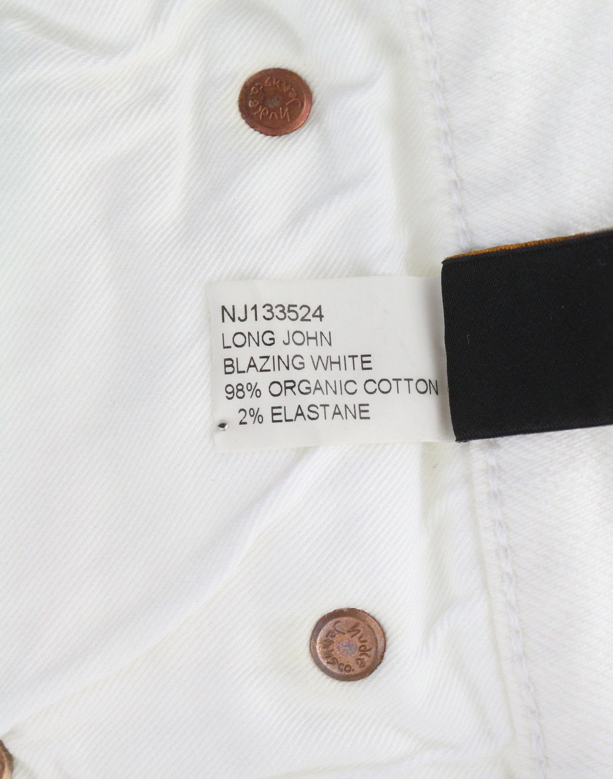Nudie Jeans LONG JOHN WHITE W28/L32 Skinny Organic Jeans 87260 Size US 28 / EU 44 - 7 Thumbnail