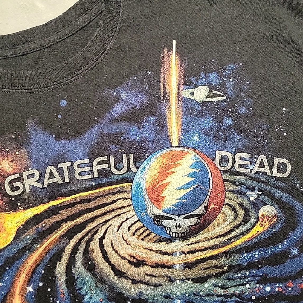 Vintage VINTAGE Grateful Dead Shirt Men XL Black Psychodelic Space Roses Band Concert Crewneck T Size US XL / EU 56 / 4 - 3 Thumbnail