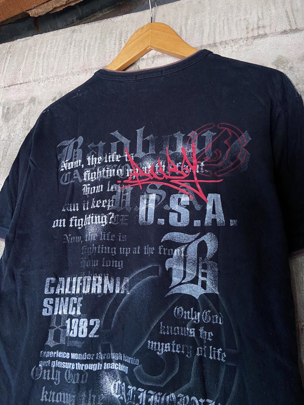 Beauty Beast × Hysteric Glamour × Japanese Brand BAD BOY NOW , THE LIFE IS FIGHTING TEE SHIRT Size US M / EU 48-50 / 2 - 12 Thumbnail