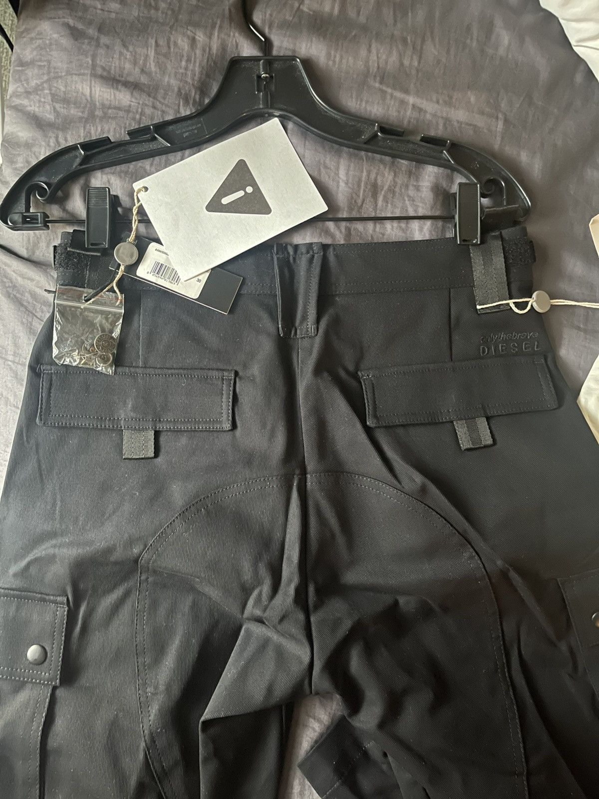 Diesel Diesel Black P-Freddy Cargo Pants Size US 30 / EU 46 - 4 Thumbnail