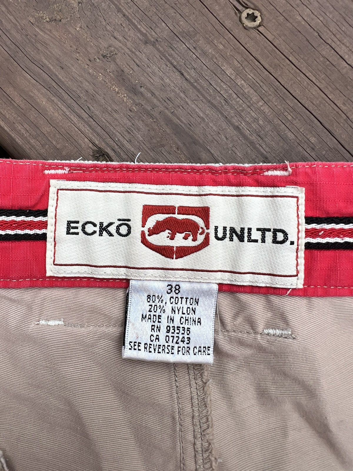 Ecko Unltd. × Vintage Vintage Y2K Ecko Unltd Baggy Skater Cargo Shorts Size US 38 / EU 54 - 3 Thumbnail