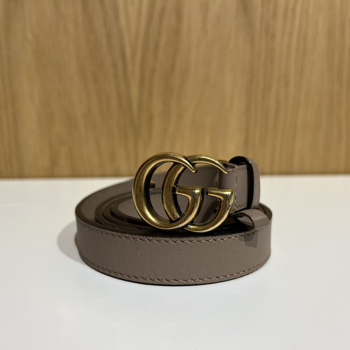 Gucci 🔹Gucci GG Marmont Metal Buckle Leather Belt 409417 AP00T Size ONE SIZE - 1 Thumbnail