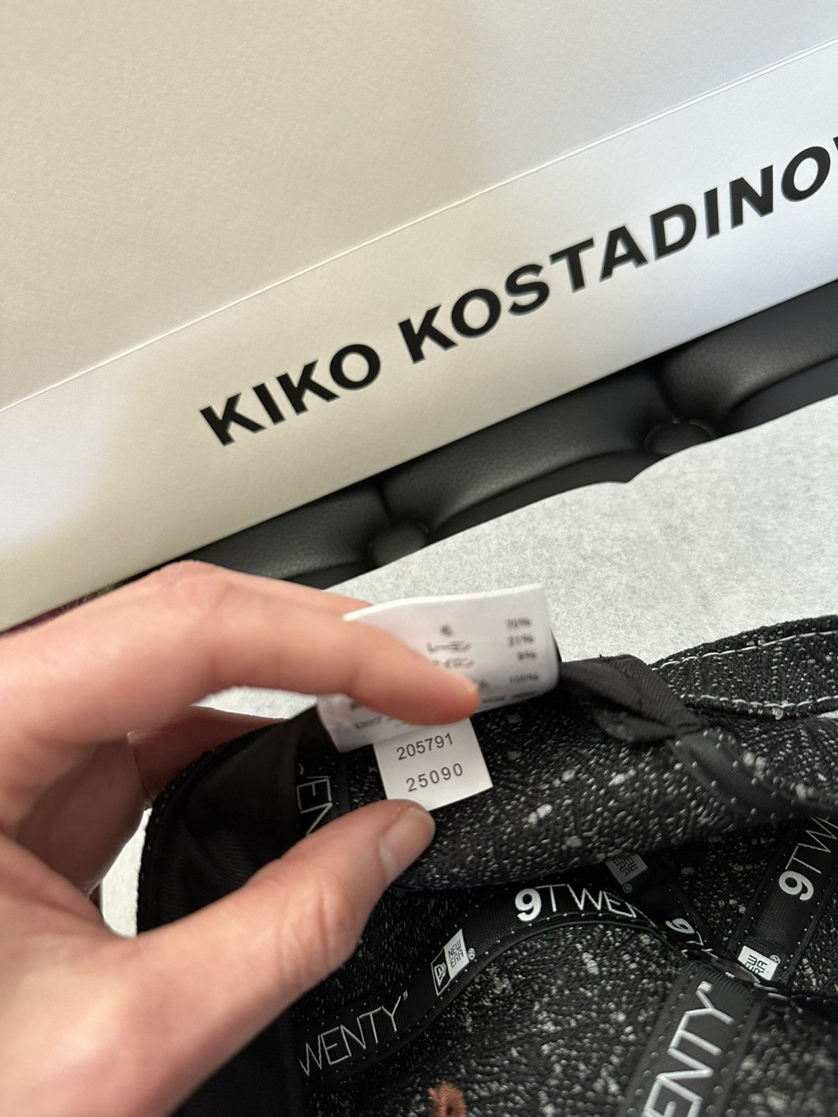 Kiko Kostadinov × New Era SS25 Japan Exclusive Single K Hat Ash Black Size ONE SIZE - 12 Thumbnail