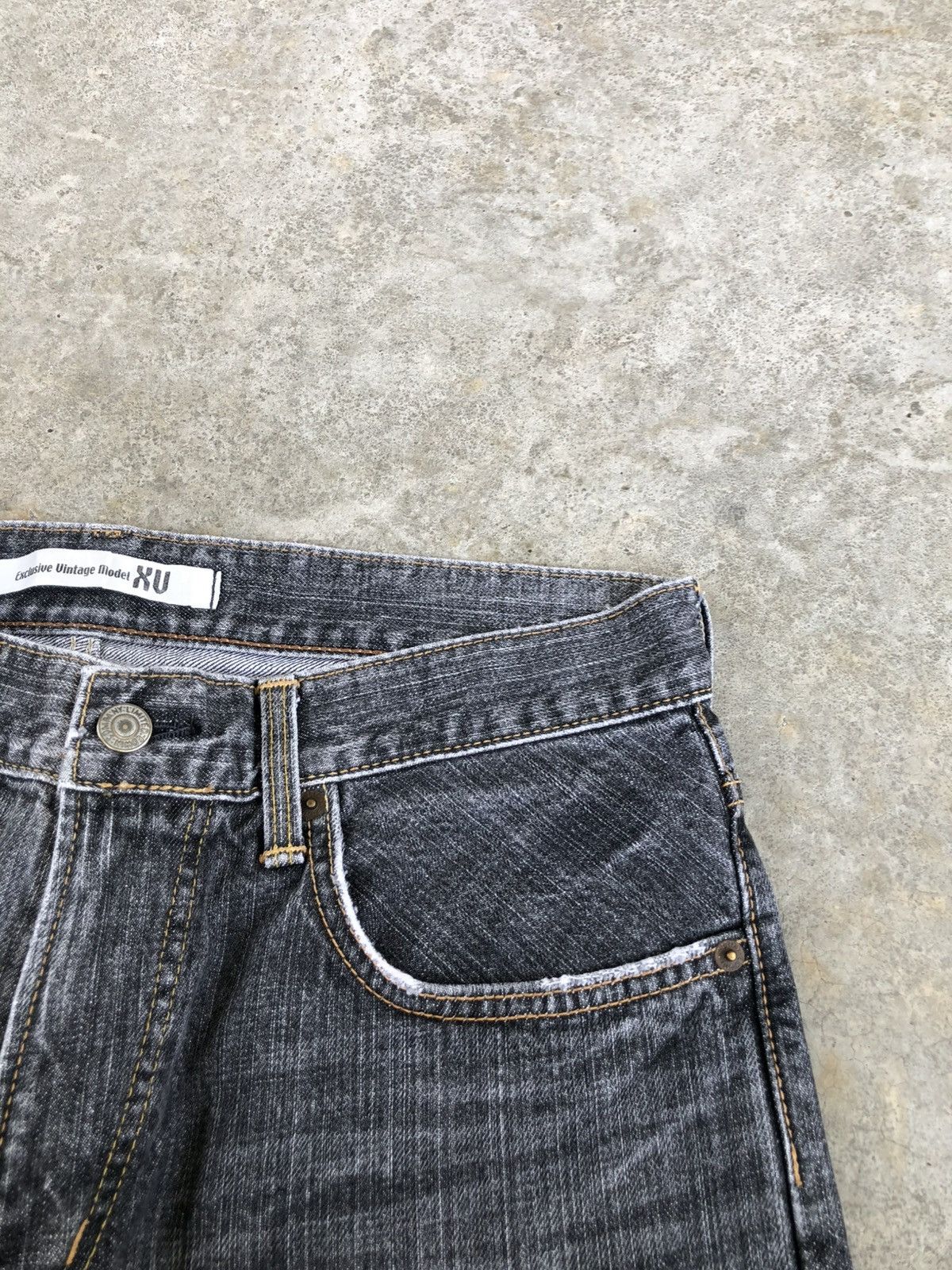 If Six Was Nine Japanese Edwin XU Flared Jeans Distressed Bootcut Size US 32 / EU 48 - 15 Thumbnail