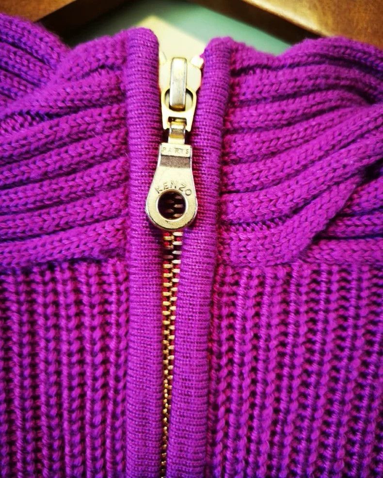 Kenzo KENZO Purple wool sweater Size S / US 4 / IT 40 - 5 Thumbnail