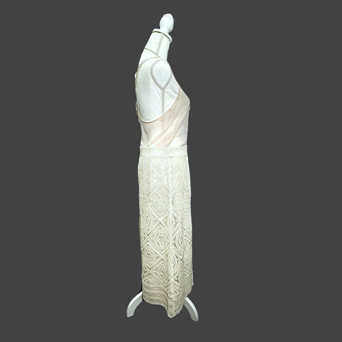 Other Ultra Pink Women’s Crochet Beige Maxi Skirt size Large Size 30" / US 8 / IT 44 - 8 Thumbnail
