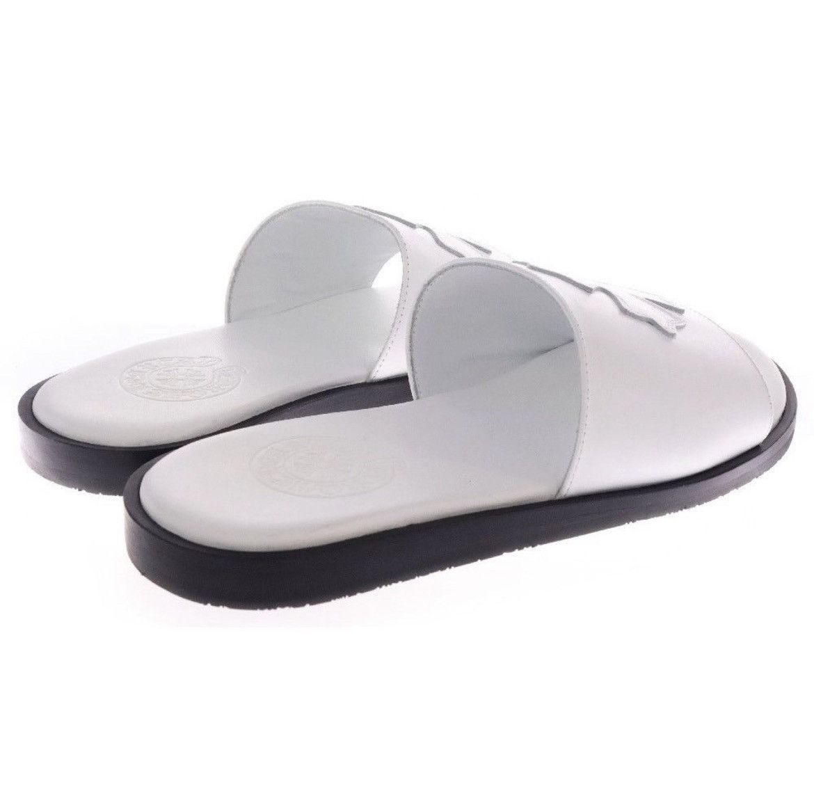 Chrome Hearts Chrome hearts white leather slippers Sandals size 37 Size US 7 / EU 40 - 2 Thumbnail
